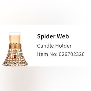 B&BW Halloween 2023 Spider Candle Holder